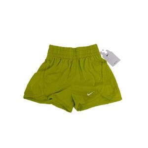 Nike Big Kids Dri-FIT High Waisted Training Shorts Girls S Green New DX4965-308